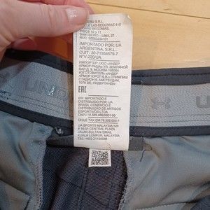 Under Armour Mens Black Heatgear Loose Fit Athletic Golf Shorts Size 38"x11"